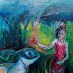 Gudrun Schmiesing: Thaifrau und Schildkroete